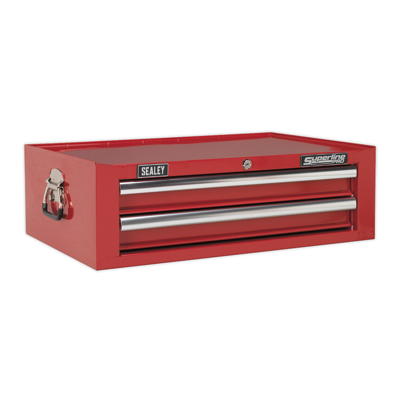 Mid-Box 2 Drawer with Ball Bearing Slides - Red | Pipe Manufacturers Ltd..