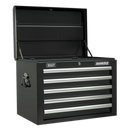 Topchest 5 Drawer with Ball Bearing Slides - Black | Pipe Manufacturers Ltd..