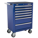 Rollcab 7 Drawer with Ball Bearing Slides - Blue | Pipe Manufacturers Ltd..