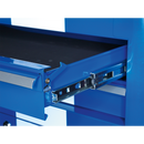 Rollcab 4 Drawer Retro Style - Blue with White Stripes | Pipe Manufacturers Ltd..