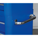 Rollcab 4 Drawer Retro Style - Blue with White Stripes | Pipe Manufacturers Ltd..