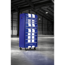 Retro Style Topchest, Mid-Box & Rollcab Combination 10 Drawer Blue/White Stripes | Pipe Manufacturers Ltd..