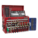 Topchest 5 Drawer with Ball Bearing Slides - Red & 139pc Tool Kit | Pipe Manufacturers Ltd..