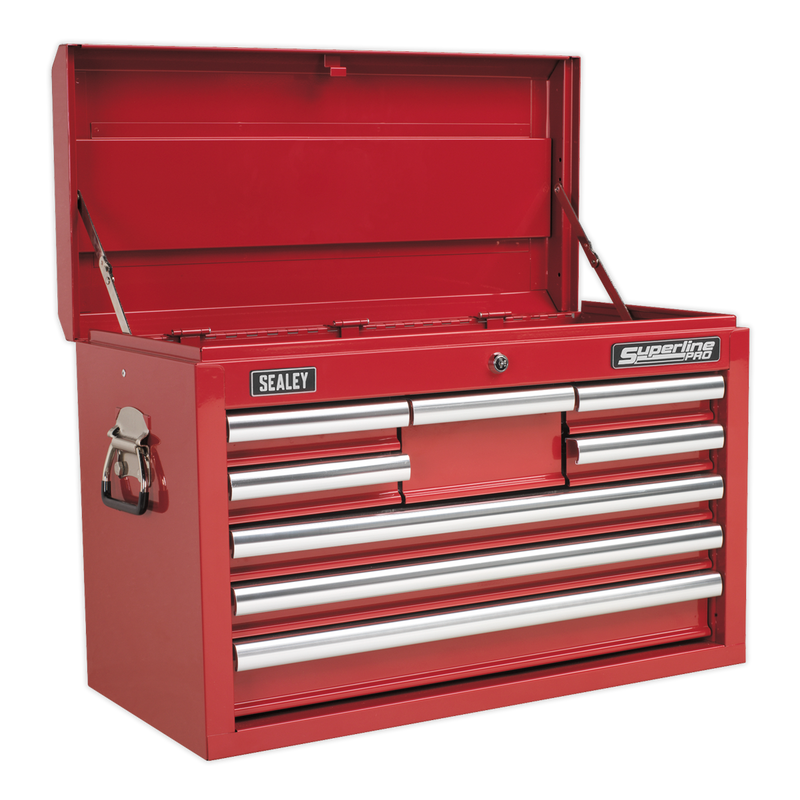 Topchest 8 Drawer with Ball Bearing Slides - Red | Pipe Manufacturers Ltd..