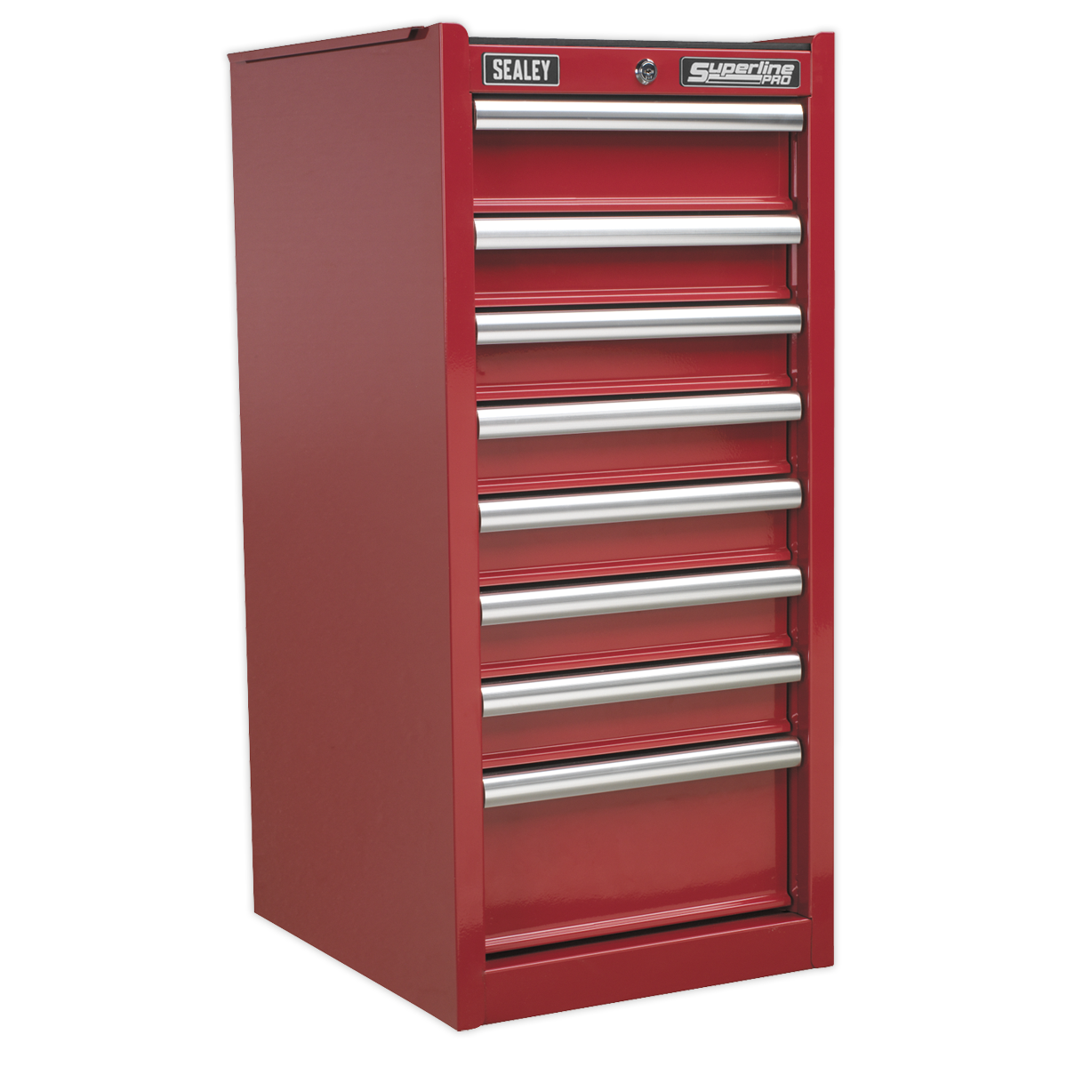 Hang-On Chest 8 Drawer with Ball Bearing Slides - Red