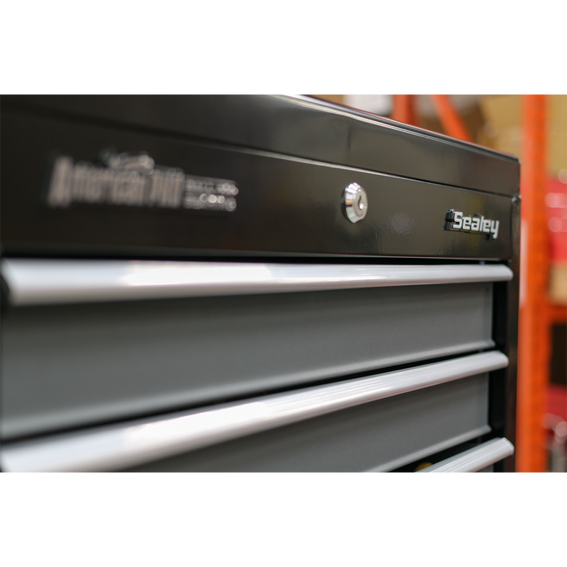 Tool Chest Combination 16 Drawer with Ball Bearing Slides - Black/Grey | Pipe Manufacturers Ltd..
