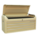 Topchest 4 Drawer Wide Retro Style - Cream | Pipe Manufacturers Ltd..