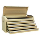 Topchest 4 Drawer Wide Retro Style - Cream | Pipe Manufacturers Ltd..