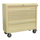 Rollcab 6 Drawer Wide Retro Style - Cream | Pipe Manufacturers Ltd..