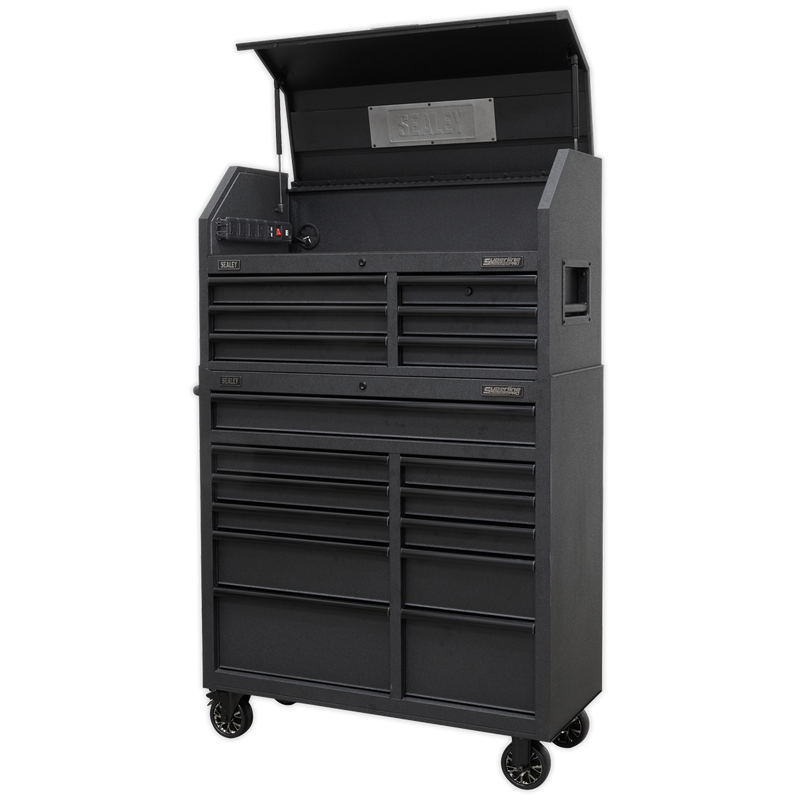 Tool Chest 17 Drawer Combination Soft Close Drawers with Power Bar | Pipe Manufacturers Ltd..