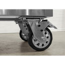 Mobile Stainless Steel Tool Cabinet 4 Drawer | Pipe Manufacturers Ltd..