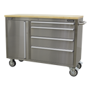 Mobile Stainless Steel Tool Cabinet 4 Drawer | Pipe Manufacturers Ltd..