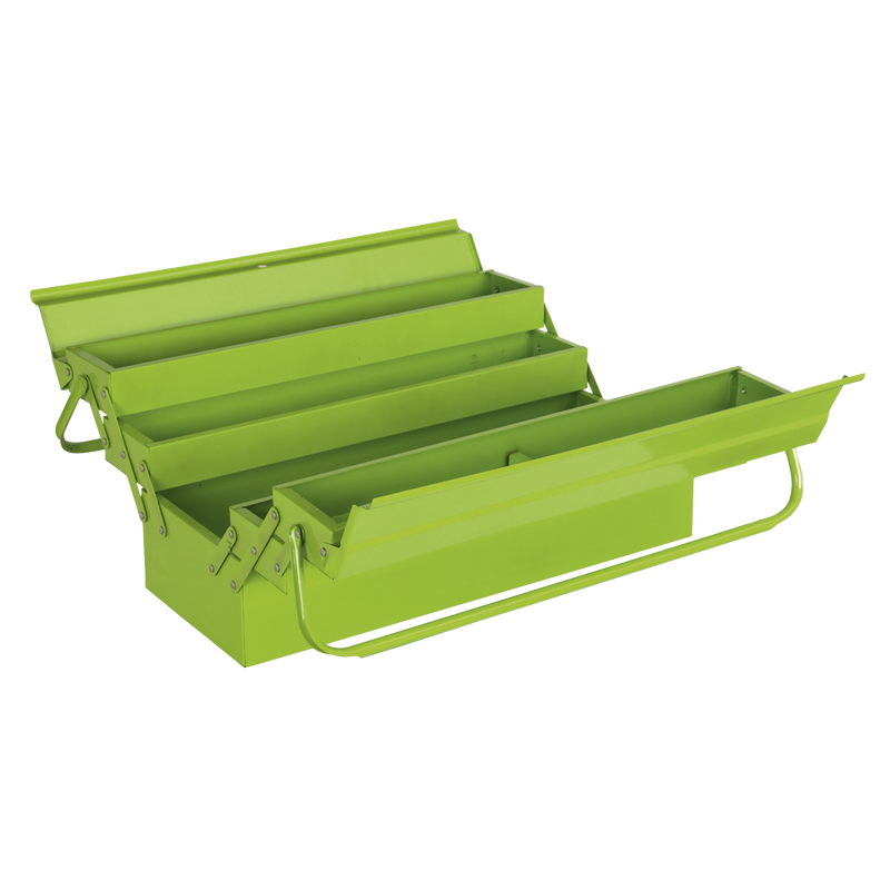 Cantilever Toolbox 4 Tray 530mm Hi-Vis Green | Pipe Manufacturers Ltd..