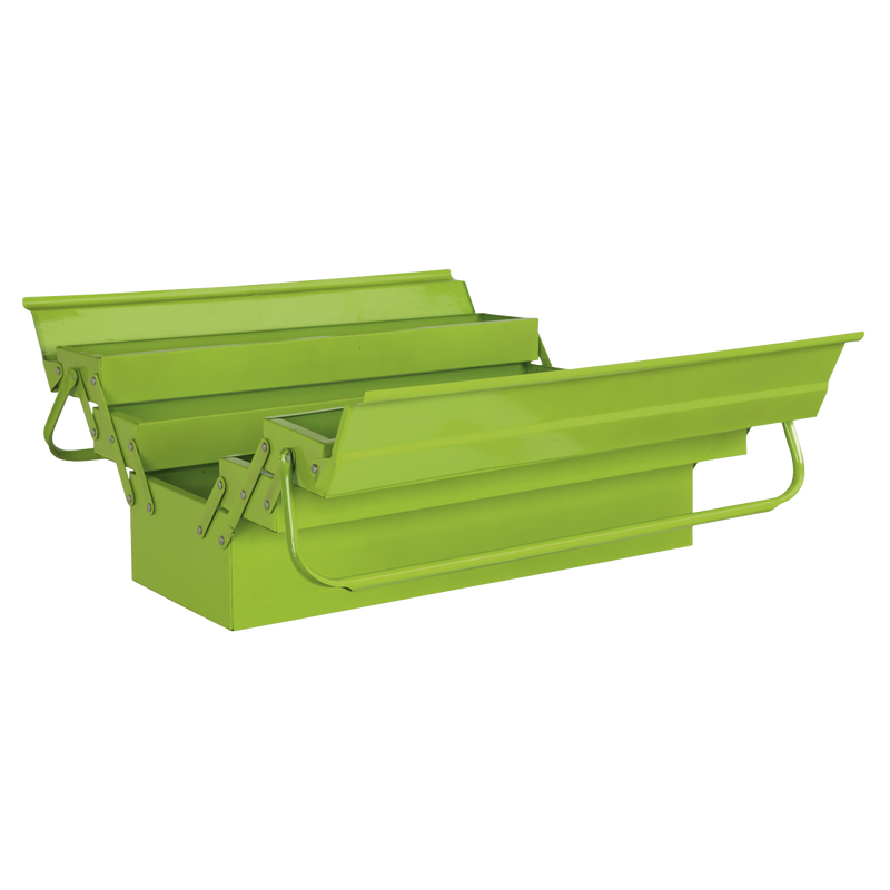 Cantilever Toolbox 4 Tray 530mm Hi-Vis Green | Pipe Manufacturers Ltd..