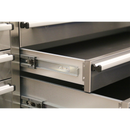 Mobile Stainless Steel Tool Cabinet 10 Drawer & Cupboard | Pipe Manufacturers Ltd..