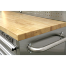 Mobile Stainless Steel Tool Cabinet 10 Drawer with Backboard & 2 Wall Cupboards | Pipe Manufacturers Ltd..