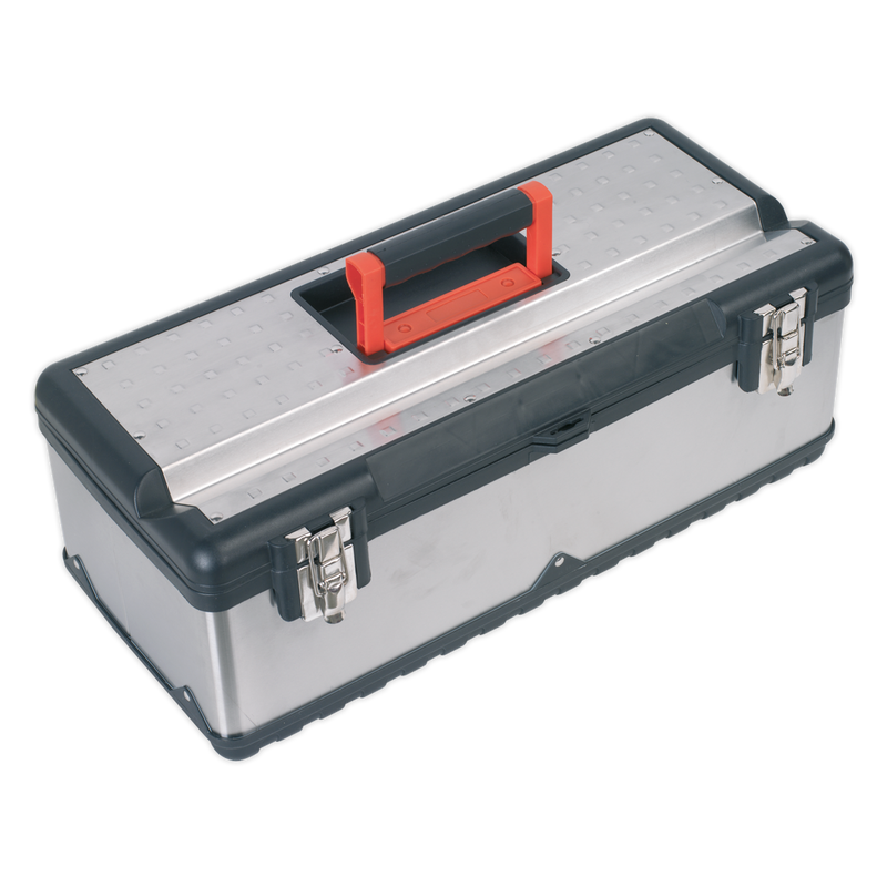 Stainless Steel Toolbox 580mm with Tote Tray | Pipe Manufacturers Ltd..