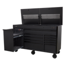 Mobile Tool Cabinet 1600mm with Power Tool Charging Drawer | Pipe Manufacturers Ltd..
