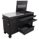 Mobile Tool Cabinet 1600mm with Power Tool Charging Drawer | Pipe Manufacturers Ltd..