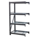 Heavy-Duty Racking Extension Pack with 4 Mesh Shelves 640kg Capacity Per Level | Pipe Manufacturers Ltd..