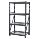 Heavy-Duty Racking Unit with 4 Mesh Shelves 640kg Capacity Per Level 978mm | Pipe Manufacturers Ltd..