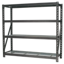 Heavy-Duty Racking Unit with 4 Mesh Shelves 640kg Capacity Per Level 1956mm | Pipe Manufacturers Ltd..