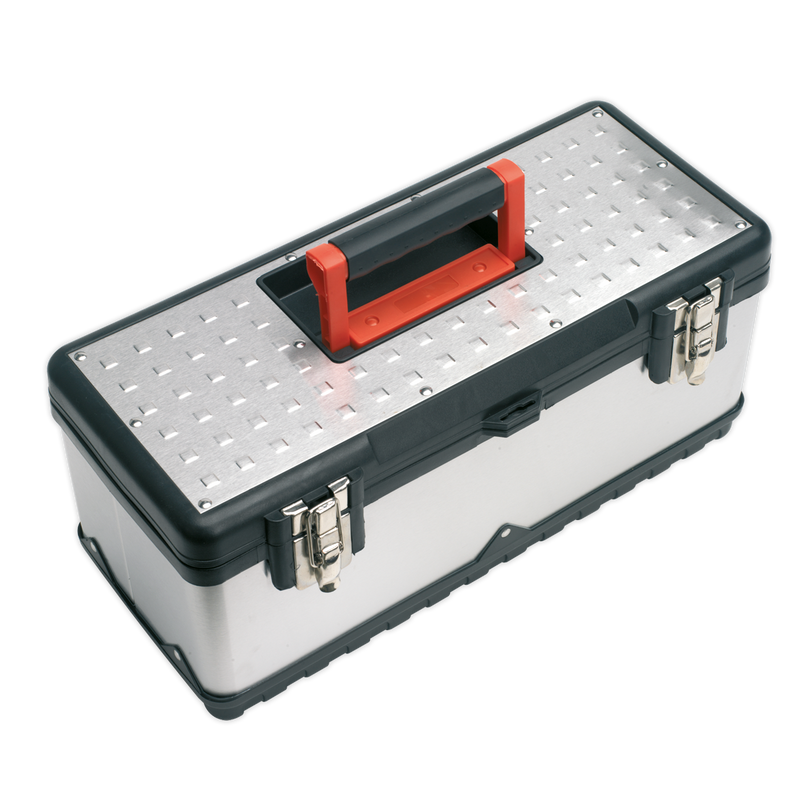 Stainless Steel Toolbox 660mm with Tote Tray | Pipe Manufacturers Ltd..