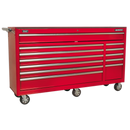 Rollcab 12 Drawer with Ball Bearing Slides Heavy-Duty - Red | Pipe Manufacturers Ltd..