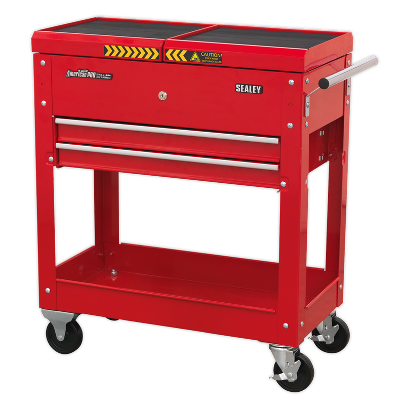 Mobile Tool & Parts Trolley - Red | Pipe Manufacturers Ltd..