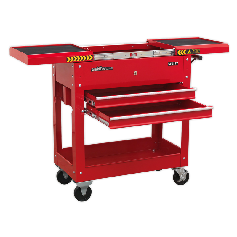 Mobile Tool & Parts Trolley - Red | Pipe Manufacturers Ltd..