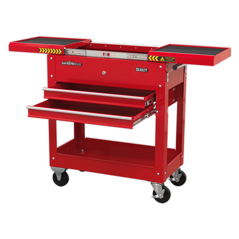 Mobile Tool & Parts Trolley - Red | Pipe Manufacturers Ltd..