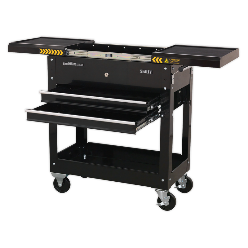 Mobile Tool & Parts Trolley - Black | Pipe Manufacturers Ltd..