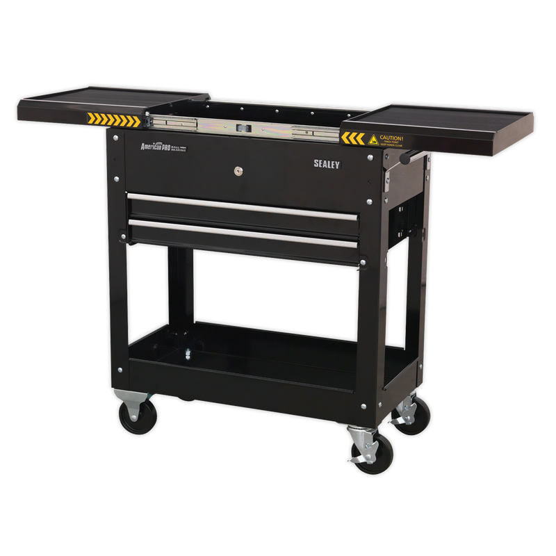 Mobile Tool & Parts Trolley - Black | Pipe Manufacturers Ltd..