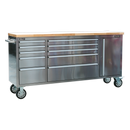 Mobile Stainless Steel Tool Cabinet 10 Drawer & Cupboard | Pipe Manufacturers Ltd..