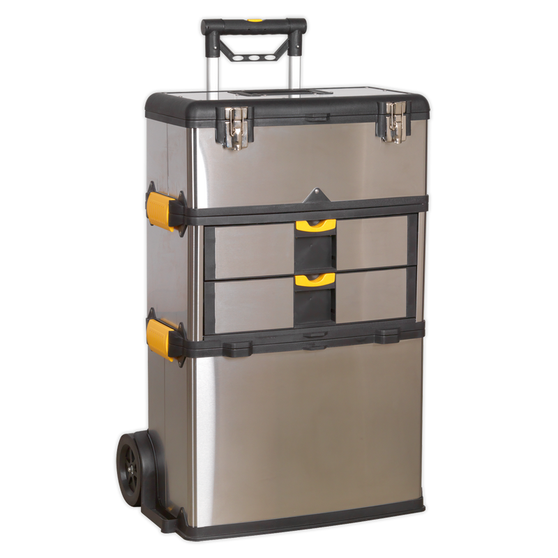 Mobile Stainless Steel/Composite Toolbox - 3 Compartment | Pipe Manufacturers Ltd..