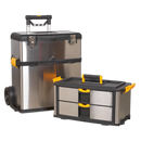 Mobile Stainless Steel/Composite Toolbox - 3 Compartment | Pipe Manufacturers Ltd..