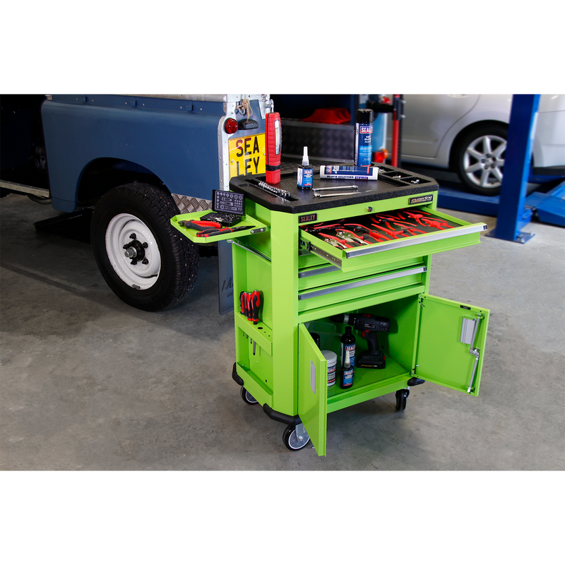 Tool Trolley with 4 Drawers & 2 Door Cupboard | Pipe Manufacturers Ltd..