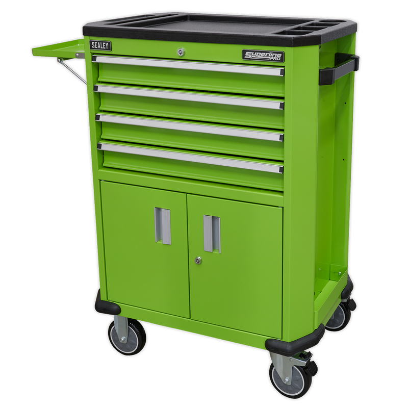Tool Trolley with 4 Drawers & 2 Door Cupboard | Pipe Manufacturers Ltd..