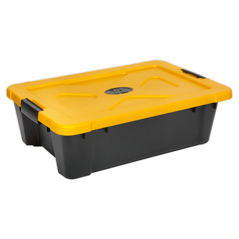 Composite Stackable Storage Box with Lid 27L | Pipe Manufacturers Ltd..