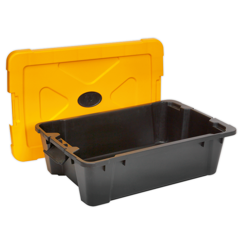 Composite Stackable Storage Box with Lid 27L | Pipe Manufacturers Ltd..