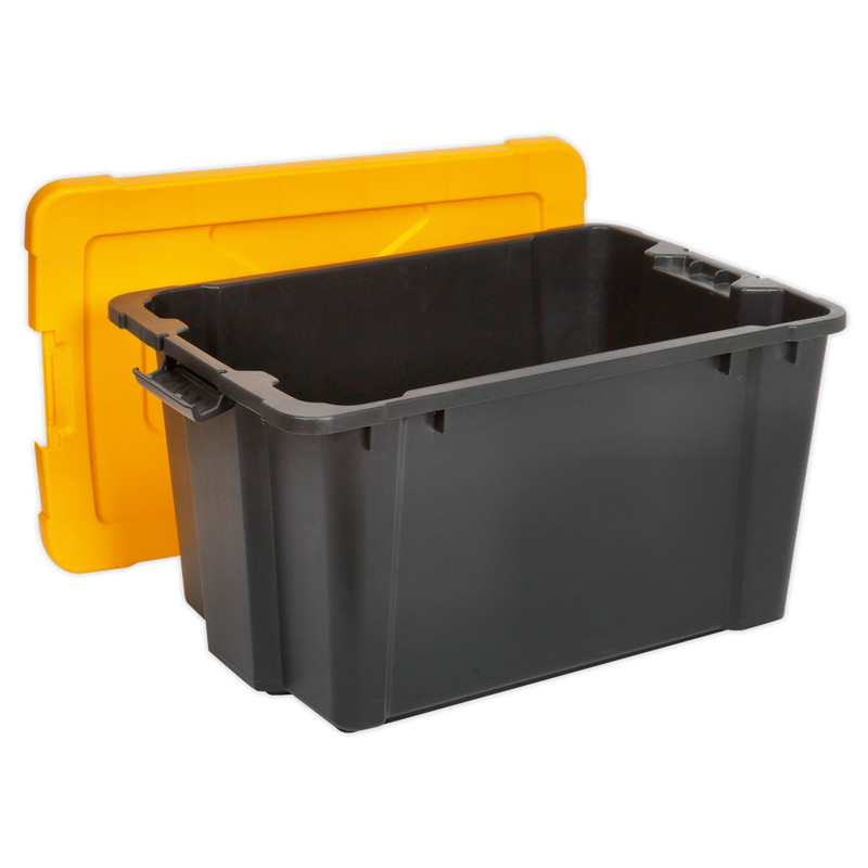 Composite Stackable Storage Box with Lid 54L | Pipe Manufacturers Ltd..