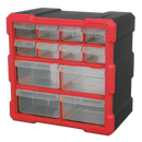 Cabinet Box 12 Drawer - Red/Black | Pipe Manufacturers Ltd..