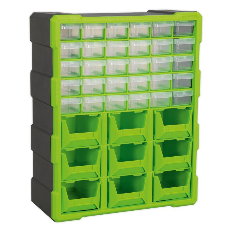 Cabinet Box 39 Drawer - Hi-Vis Green/Black | Pipe Manufacturers Ltd..