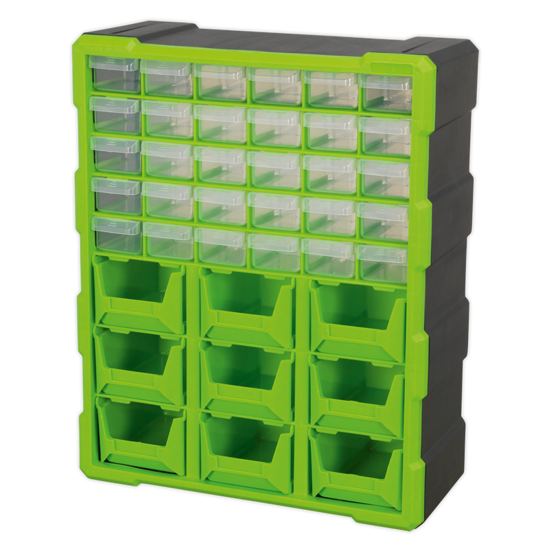 Cabinet Box 39 Drawer - Hi-Vis Green/Black | Pipe Manufacturers Ltd..