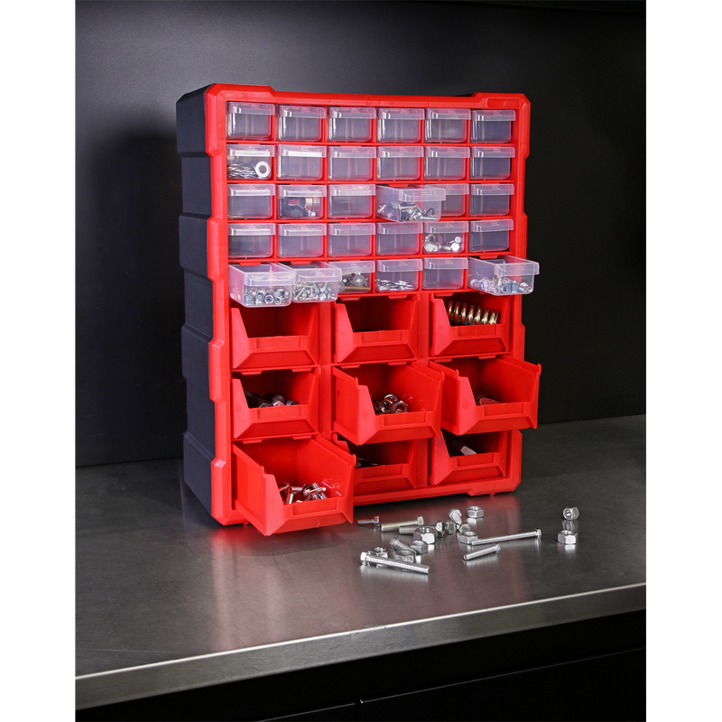 Cabinet Box 39 Drawer - Red/Black | Pipe Manufacturers Ltd..