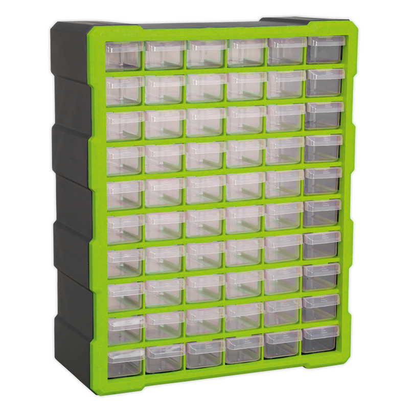 Cabinet Box 60 Drawer - Hi-Vis Green/Black | Pipe Manufacturers Ltd..