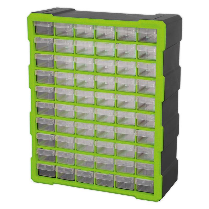 Cabinet Box 60 Drawer - Hi-Vis Green/Black | Pipe Manufacturers Ltd..