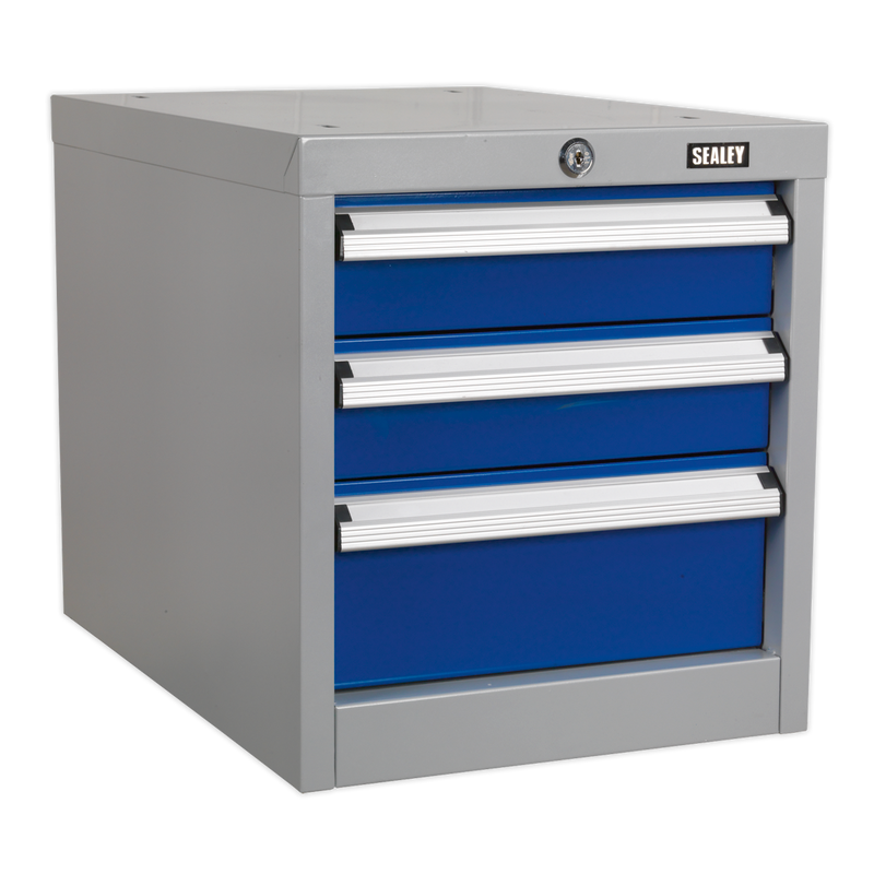 Industrial Triple Drawer Unit for API Series Workbenches | Pipe Manufacturers Ltd..