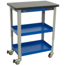 Industrial 3-Level Workshop Trolley | Pipe Manufacturers Ltd..