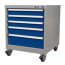 Mobile Industrial Cabinet 5 Drawer | Pipe Manufacturers Ltd..